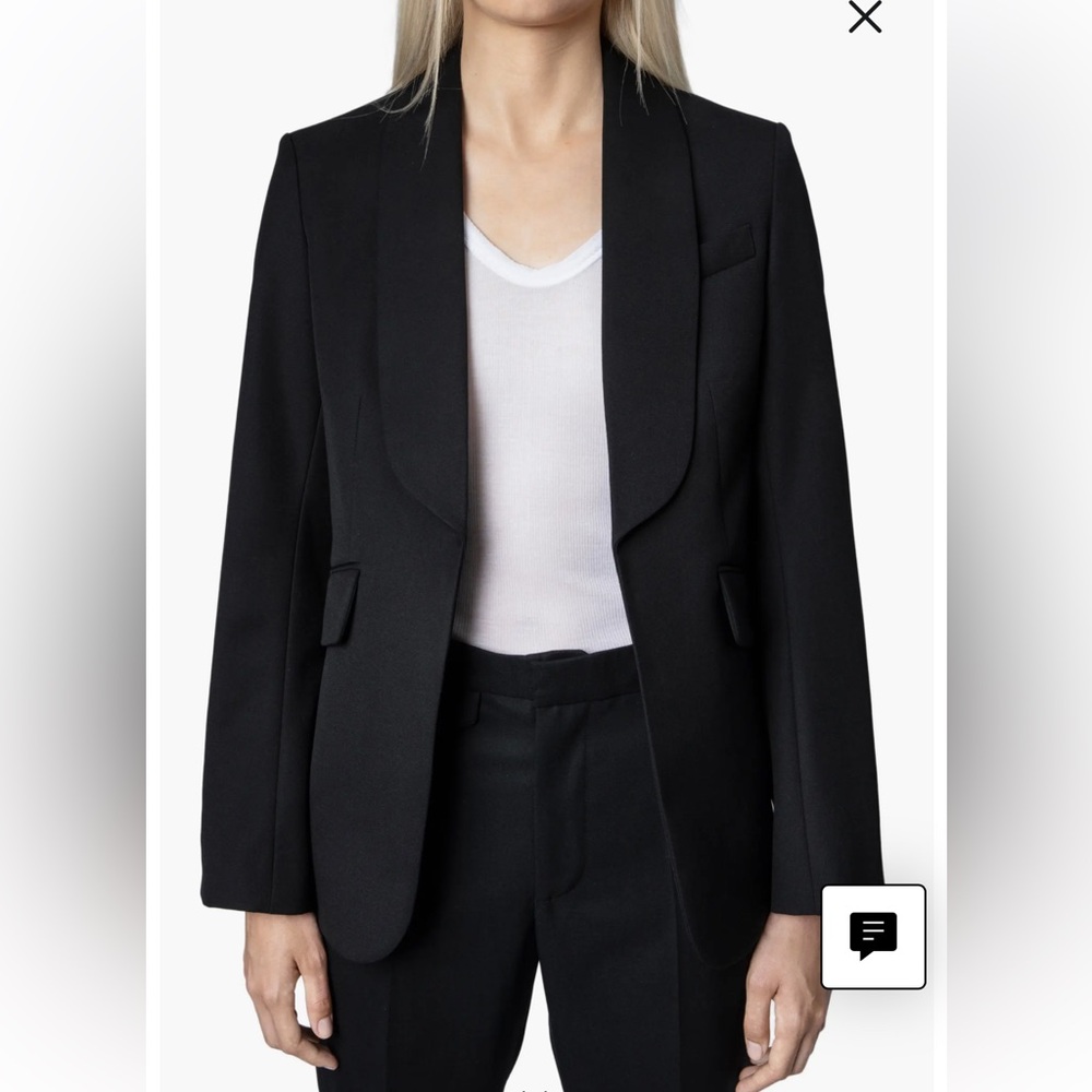 Zadig & Voltaire Elegant Black Blazer